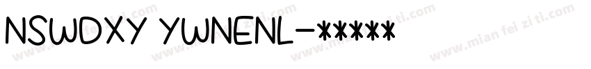 NSWDXY YWNENL字体转换
